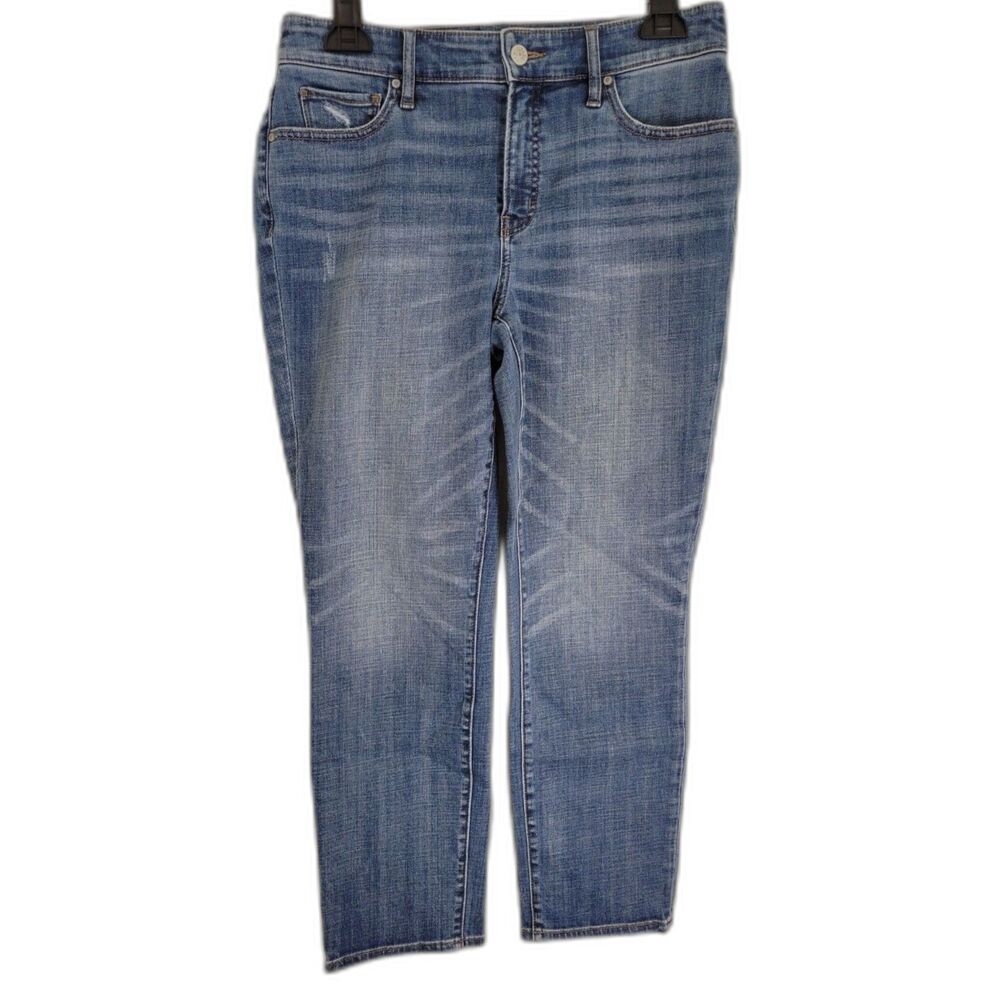 Chico's So Slimming Girlfriend Slim Leg Crop Jeans